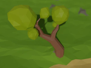 низкополигональное дерево 3D Модель