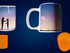 cup - ready to import to unity - changeable image Model 3D