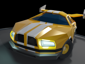 muscle low poly car 3D Model