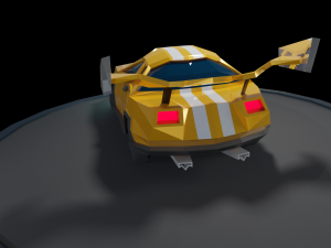 muscle low poly car 3D मॉडल
