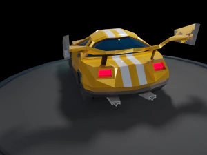 muscle low poly car 3D Model