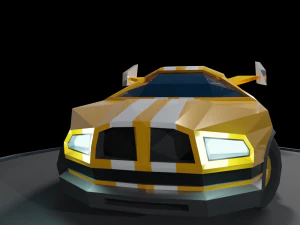 muscle low poly car 3D Model