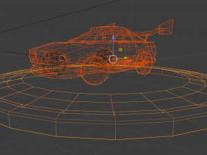 muscle low poly car 3D मॉडल
