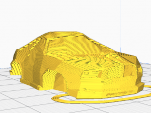 muscle low poly car 3D मॉडल