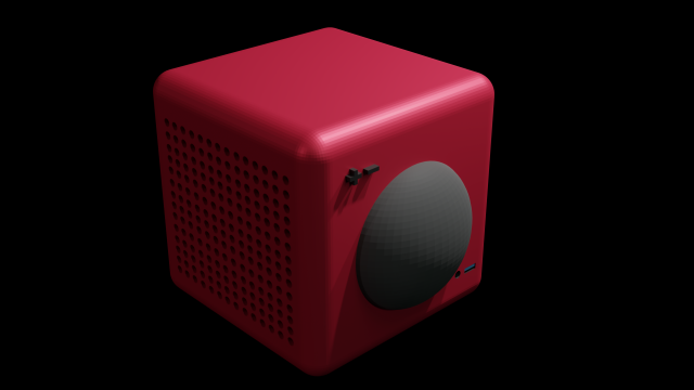 speaker Model 3D .c4d .max .obj .3ds .fbx .stl .blend 