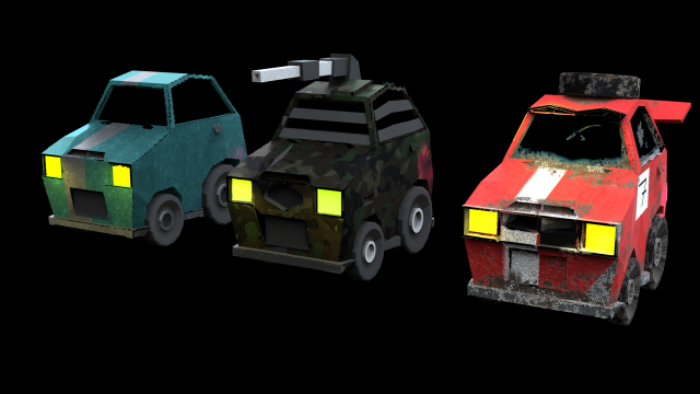 low poly car mk21 3D Model .c4d .max .obj .3ds .fbx .stl .blend 
