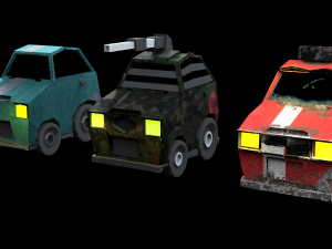 low poly car mk21 Model 3D