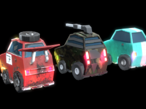 low poly car mk21 3D Model