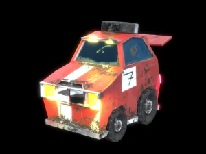 low poly car mk21 3D Model