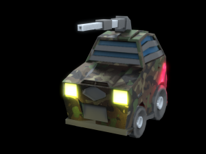 low poly car mk21 3D Model