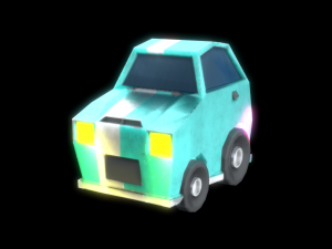 low poly car mk21 3D Model