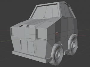 low poly car mk21 3D Model