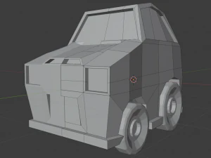 low poly car mk21 3D Model