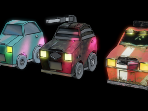 low poly car mk21 3D Model