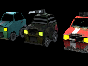 low poly car mk21 3D Model