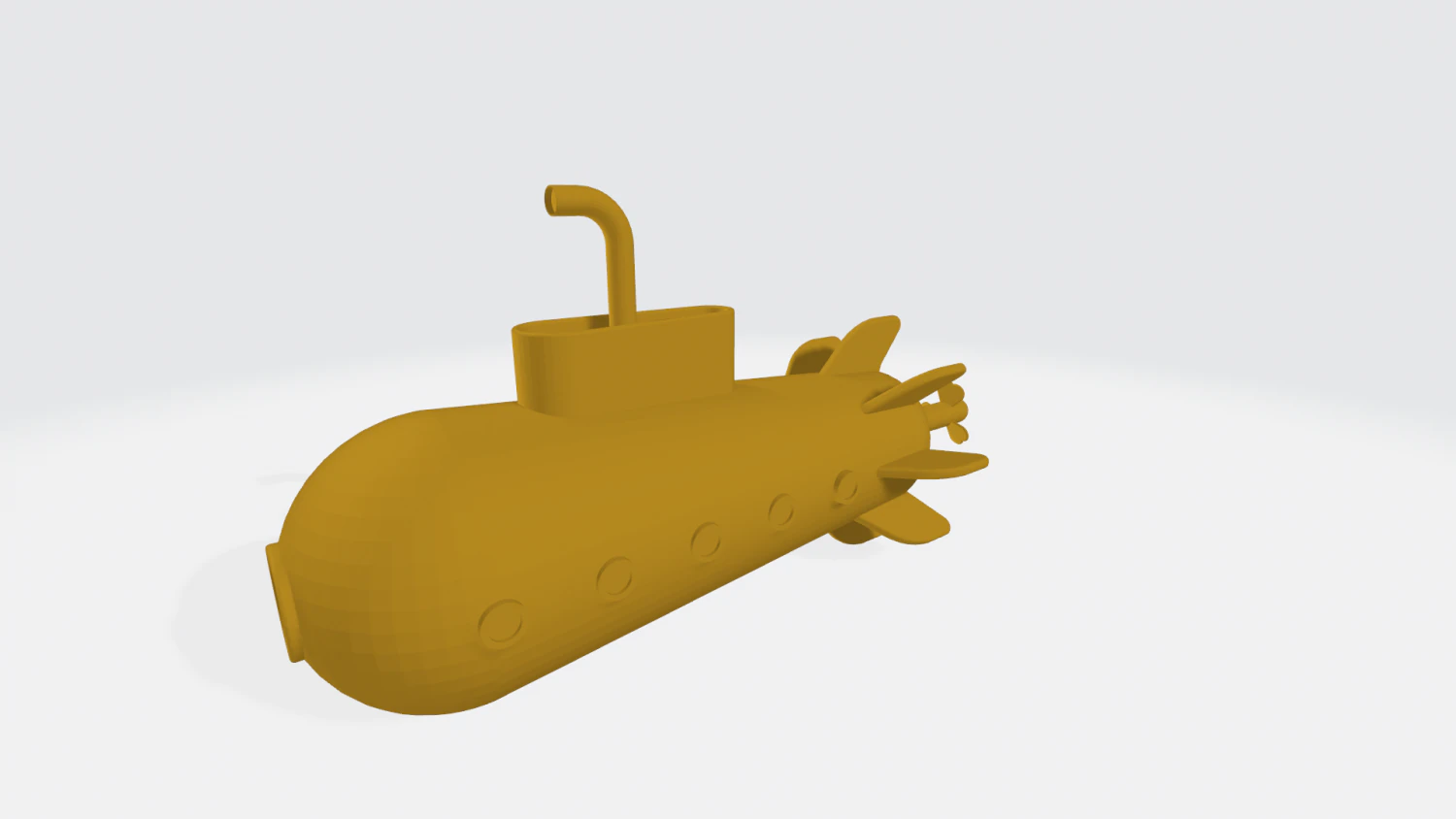 submarine 3D Model .c4d .max .obj .3ds .fbx .stl .blend 