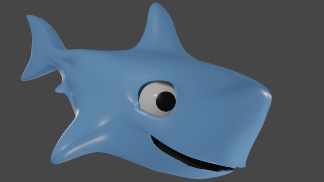 fish cartoon - dio Modelo 3D .c4d .max .obj .3ds .fbx .stl .blend 