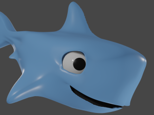 fish cartoon - dio 3D Модель