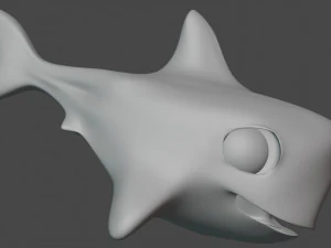 fish cartoon - dio 3D Model
