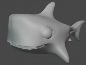 fish cartoon - dio 3D Model