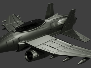 militar jet - dio 3D Модель