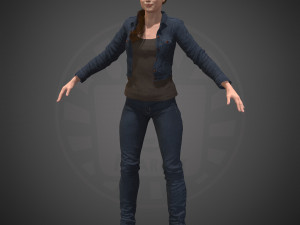 brie larson Modello 3D