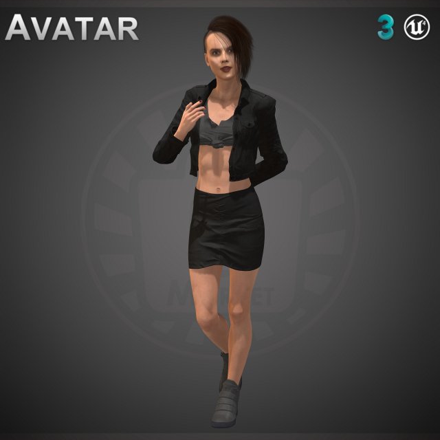 cara delevingne 3D Модель .c4d .max .obj .3ds .fbx .stl .blend 