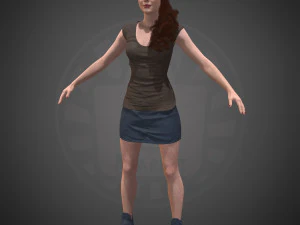 elizabeth olsen 3D Model