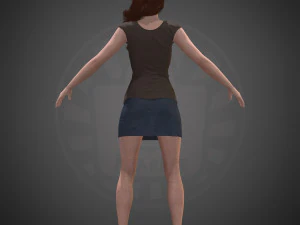 elizabeth olsen 3D Model
