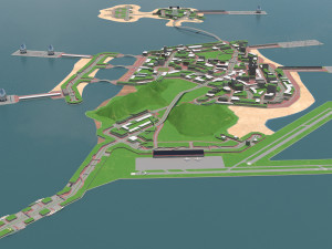 Agzav city ecocity 3D Модель