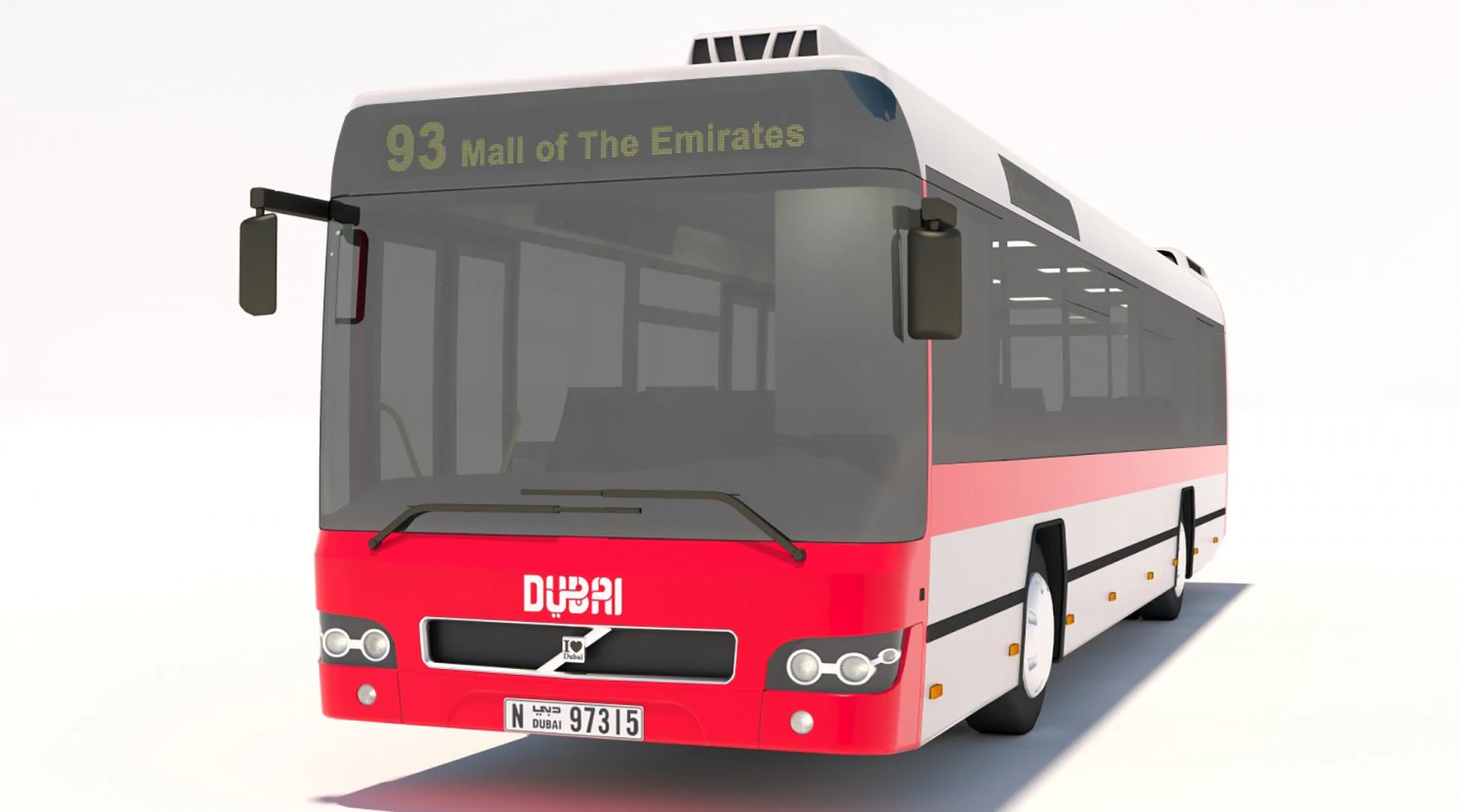 dubai bus 3D Model .c4d .max .obj .3ds .fbx .stl .blend 