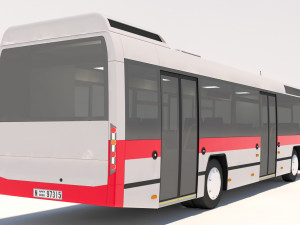 dubai bus 3D Modell