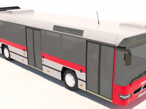 dubai bus 3D Modell
