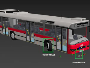 dubai bus 3D Model