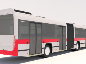 dubai bus articulated 3D 模型