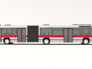 dubai bus articulated 3D 模型