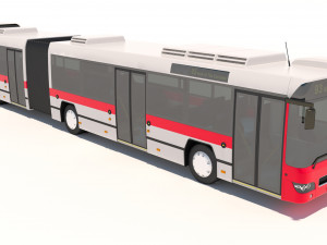dubai bus articulated 3D 模型