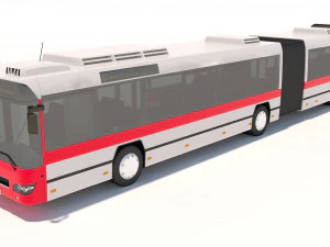 dubai bus articulated 3D Model