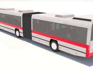 dubai bus articulated 3D Model