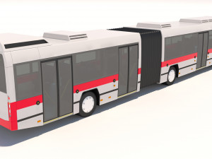 dubai bus articulated 3D 模型