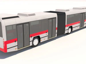 dubai bus articulated 3D Model