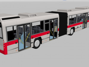 dubai bus articulated 3D 模型