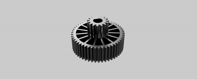 grinder gear 3D Print Model .c4d .max .obj .3ds .fbx .stl .blend 