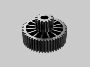 engrenagem moedor Modelo de Impressão 3D
