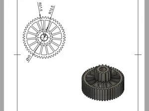 grinder gear 3D Print Model