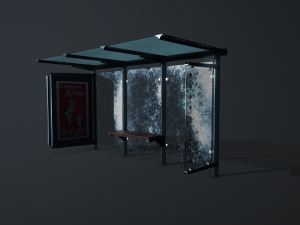 bus stop 3D Model