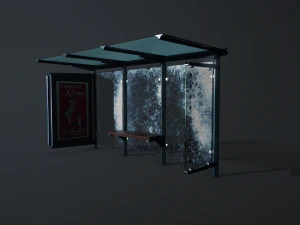 bus stop 3D Model