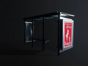 bus stop 3D Model