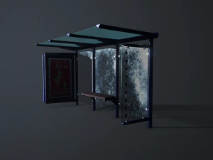 bus stop 3D Model