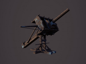 ballista lithobolos stone thrower 3D Model